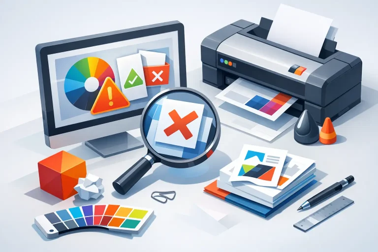 in evidenza un pc per il controllo dei file di stampa avanzato e sempre compreso per ogni ordine che aquisiamo