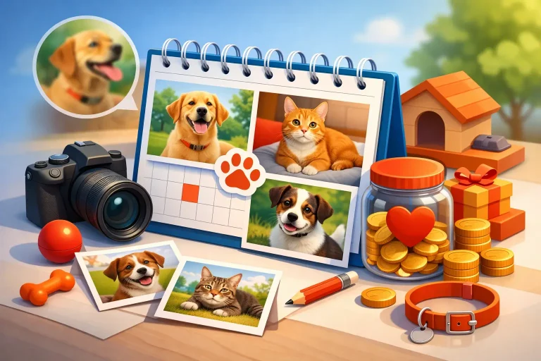 Calendari personalizzati per per canili: con foto cani raccolta fondi