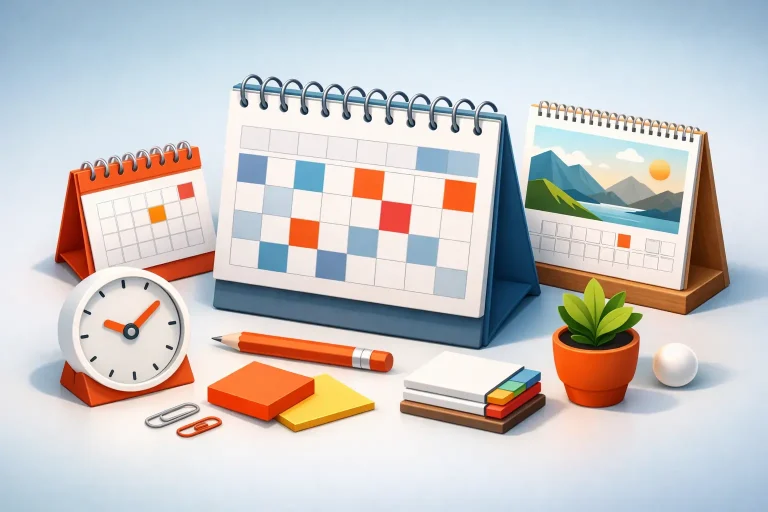Stampa calendari da scrivania personalizzati e pratici